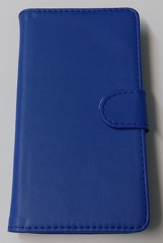 Motorola Moto X Play (XT1562) - Δερμάτινη Stand Θήκη Πορτοφόλι Μπλέ (ΟΕΜ)