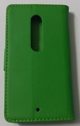 Motorola Moto X Play (XT1562) - Leather Wallet Stand Case Green (OEM)