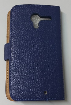 Motorola Moto X XT1052 - Δερμάτινη Θήκη Πορτοφόλι Μπλέ (ΟΕΜ)