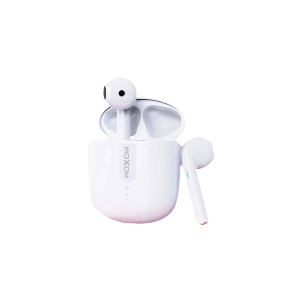 Moxom MX-TW19 Earbud Bluetooth Handsfree Ακουστικά με Θήκη Φόρτισης Λευκά