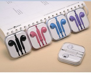 Blue Handsfree Earphones with Mic & Volume Control for iPhone, Samsung Galaxy, Sony Xperia and Other Smartphones (OEM)