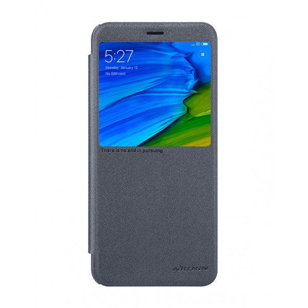 Nillkin Smart View Flip Leather Case for Redmi Note 5 Global Version/Redmi Note 5 Black