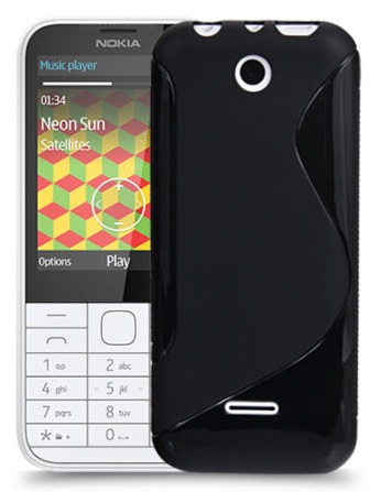 Nokia 225 / 225 Dual Sim - TPU Gel Case S-Line Black (OEM)
