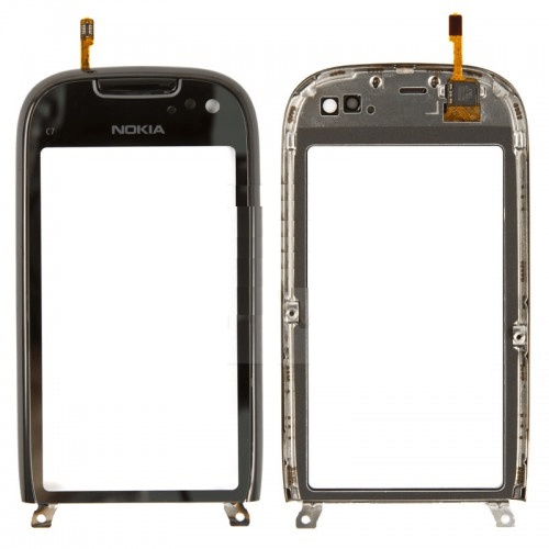 Nokia C7 - Οθόνη Αφής Digitizer Με Frame Μαύρο