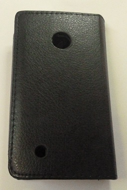 Nokia Lumia 530 - Leather Magnetic Wallet Case Black (OEM)