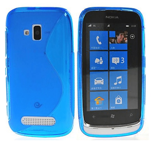 Nokia Lumia 610 Gel TPU S-Line Case (Blue) (OEM)