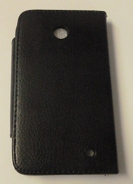 Nokia Lumia 630 / 635 - Leather Magnetic Wallet Case Black (OEM)