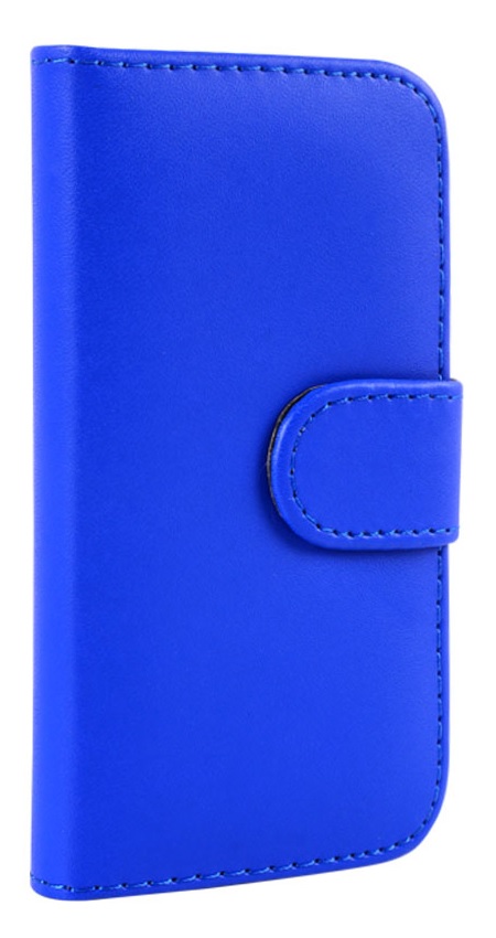 Nokia Lumia 800 - Leather Wallet Case Blue (OEM)