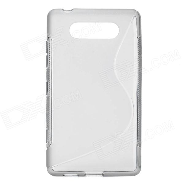 Nokia Lumia 820 Θήκη Σιλικόνης TPU S LINE Διαφανη (OEM)