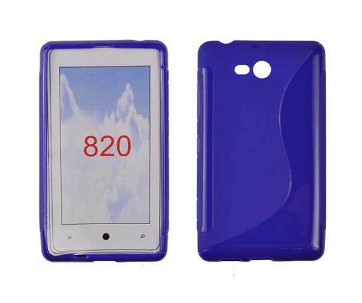 Nokia Lumia 820 TPU Silicone Case - Blue (S Line) (OEM)