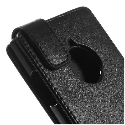 Nokia Lumia 830 Leather Flip Case Black (OEM)