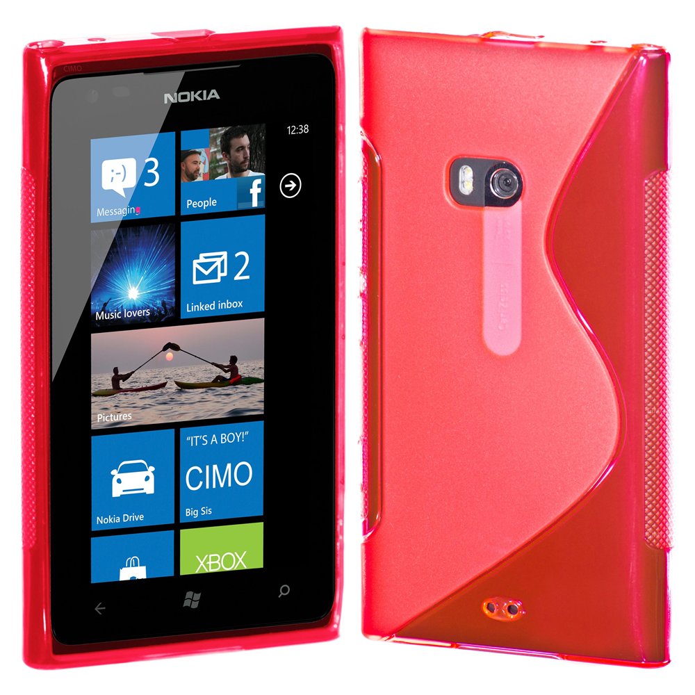 Nokia Lumia 900 Pink Silicone TPU Gel Case