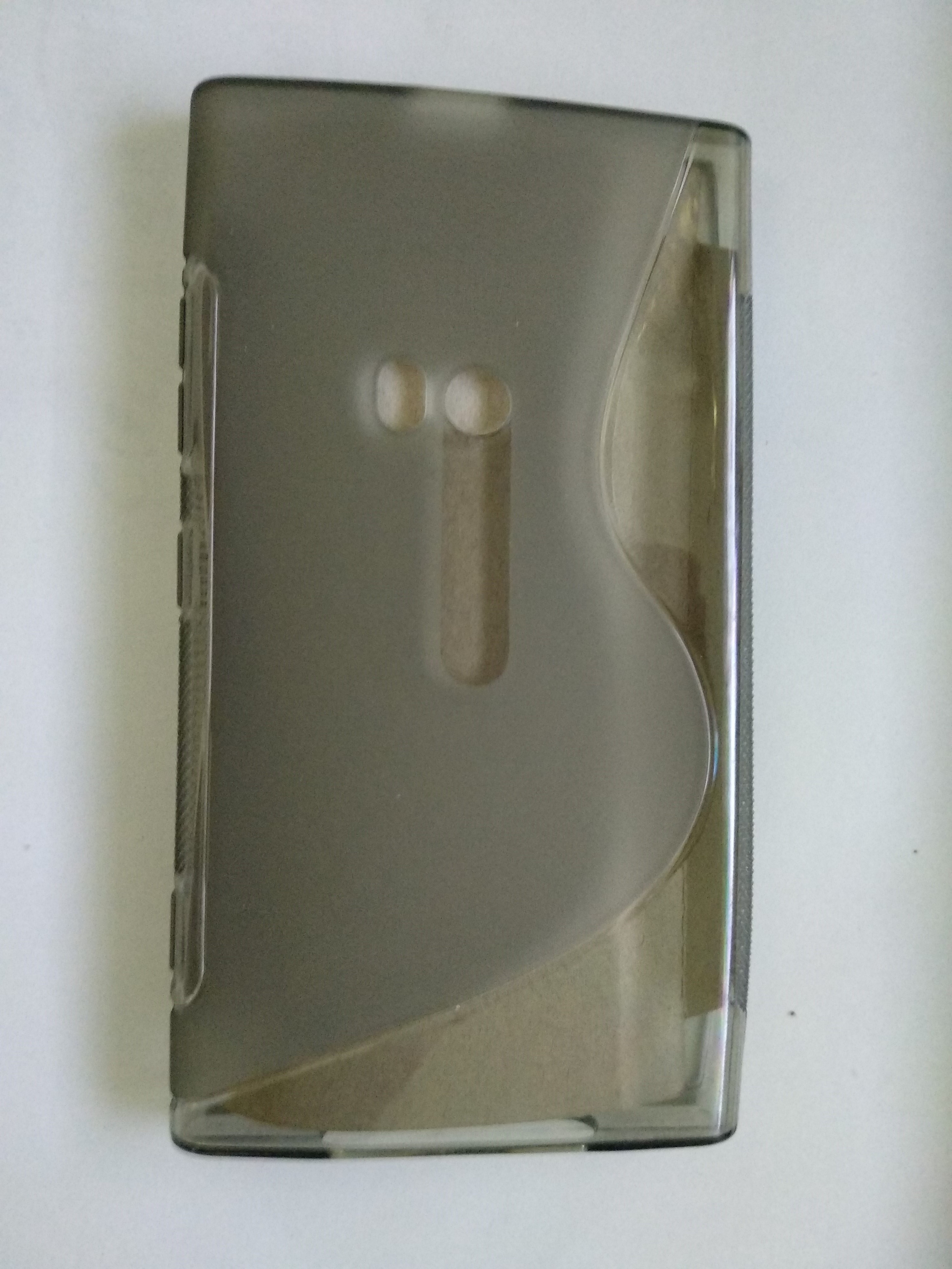 Nokia Lumia 920 Clear-Gray TPU Silicone Case (OEM)