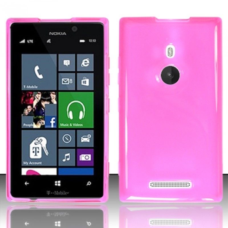 Nokia Lumia 925 Pink Silicone Case (OEM)