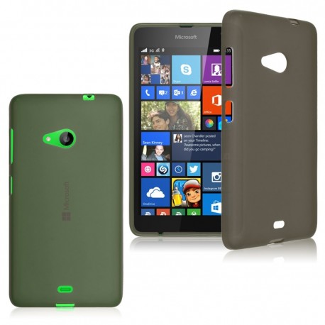 Nokia Lumnia 535 - θήκη Tpu Gel Μαύρο διάφανο (OEM)