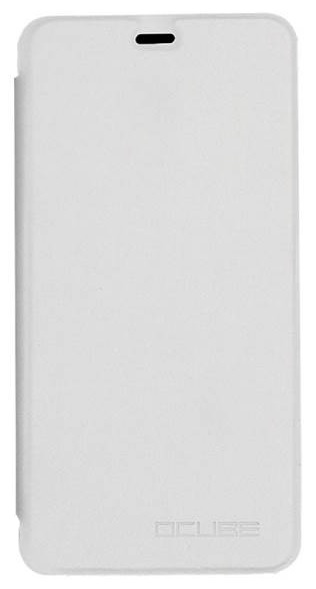 Ocube Leather Case with Plastic Back Cover for OUKITEL U7 Plus White