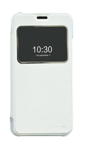 OUKITEL S-View Leather Case with Plastic Back Cover for OUKITEL U7 Pro White CU7PRO-WH