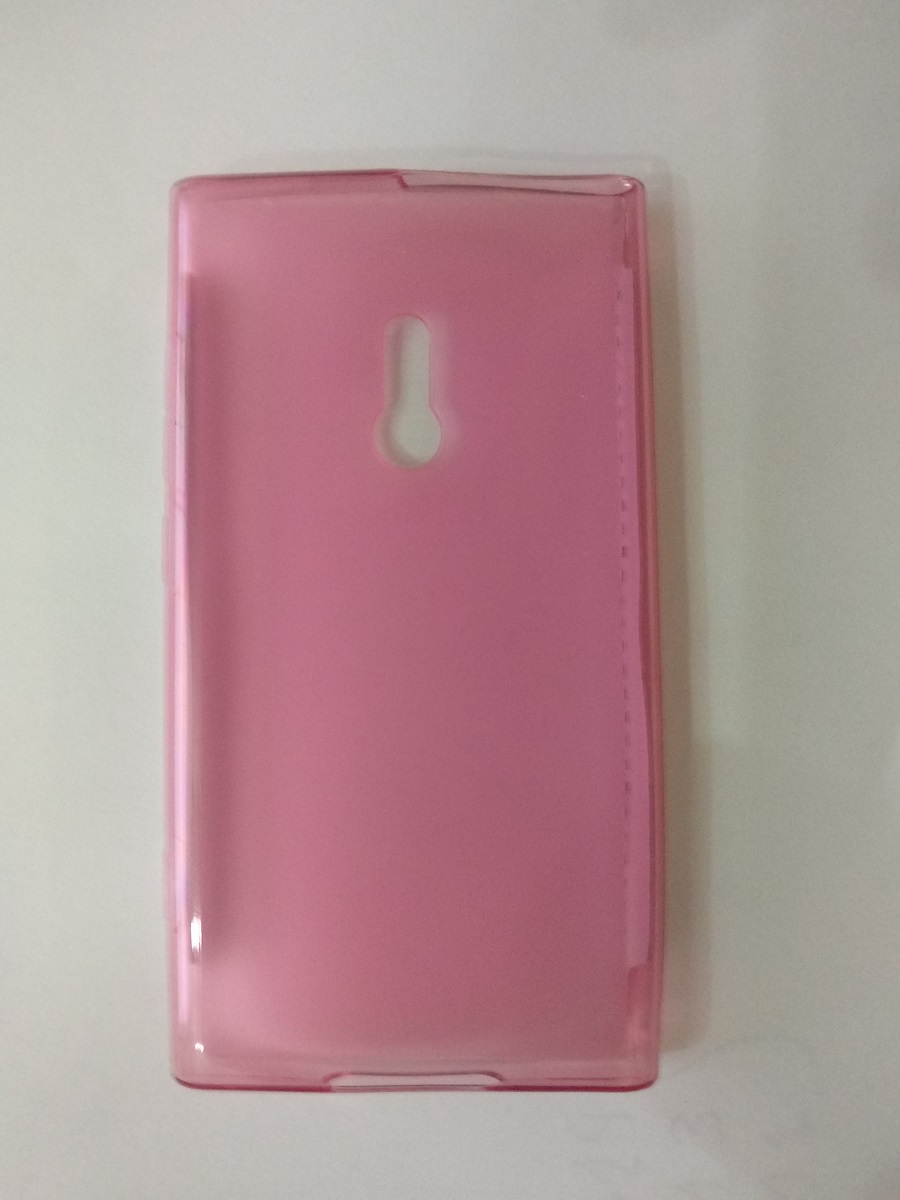 Clear Pink Soft Crystal TPU Gel Case for Nokia Lumia 800 (OEM)
