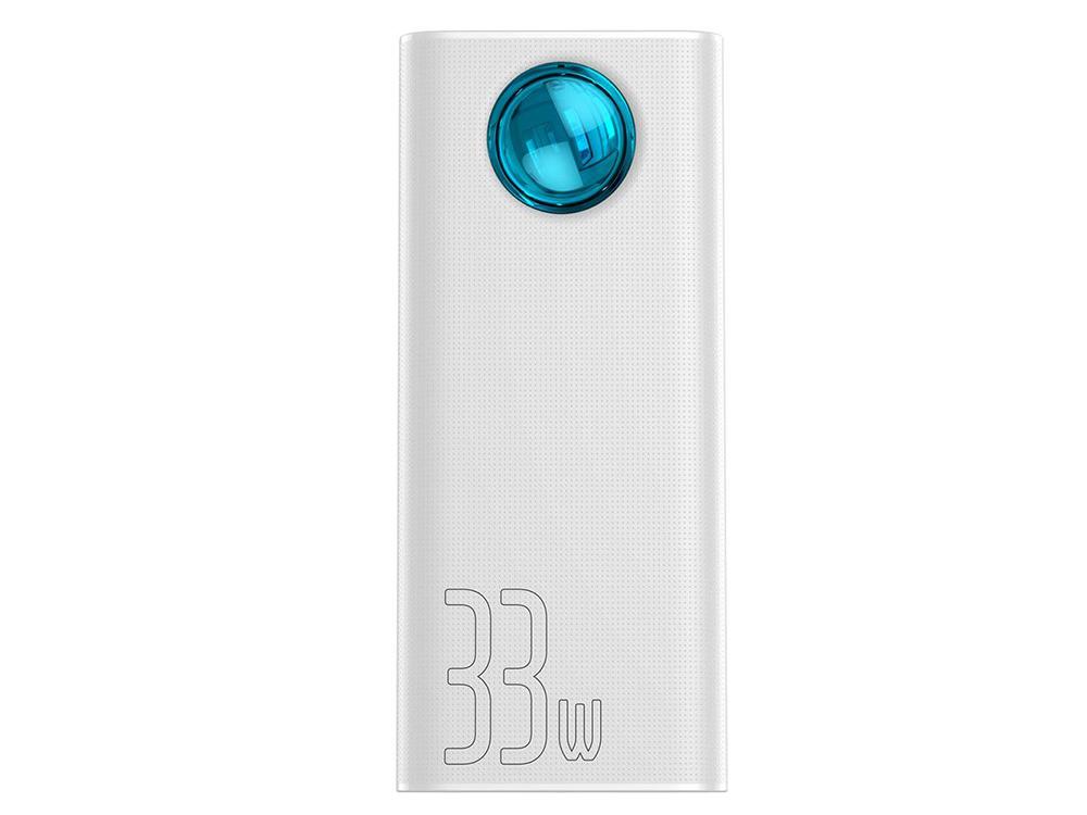Baseus Power Bank with Power Delivery & Quick Charge (4xUSB + USB-C, White) (30000mAh)
