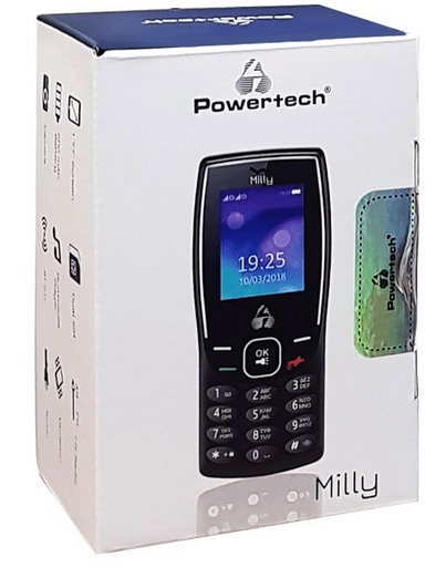 POWERTECH PTM-09 (GREEK MENU - DUAL SIM - LIGHT - RADIO - CAMERA) BLACK
