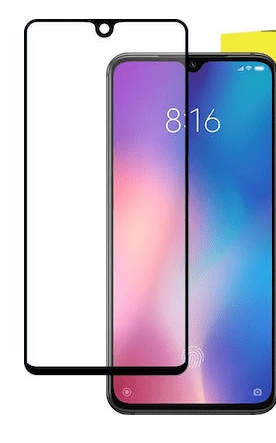 POWERTECH Tempered Glass Full Glue Screen Protector for Xiami Mi 9 SE- Black (OEM)