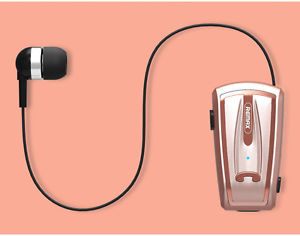 REMAX RB-T12  CLIP-ON BLUETOOTH HEADSET  COLOR Rose/Gold