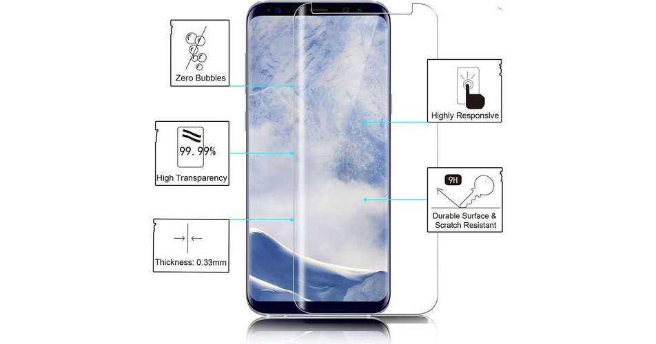 Samsung Galaxy S9 Tempered Glass Full Cover Screen Protector