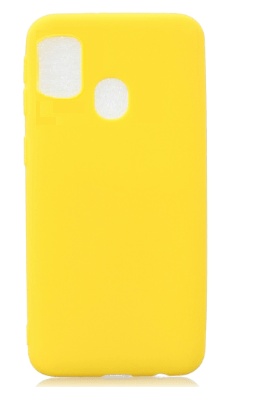 Θήκη Σιλικόνης για Samsung A21S  Κιτρινο (ΟΕΜ)