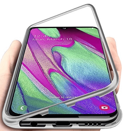 Samsung A40 Magnetic Silver Rear Back Case (OEM)