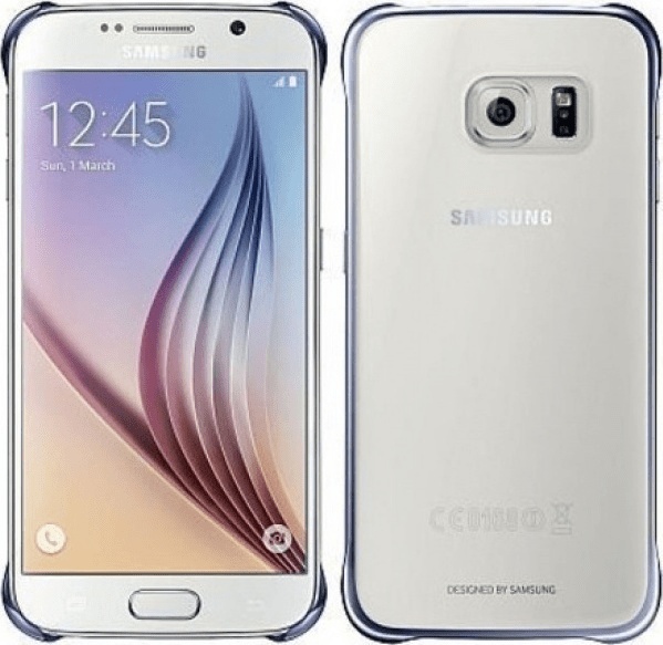 Samsung Galaxy S6 Edge Clear Cover (Black/Blue) (EF-QG925BBEGWW) (Galaxy S6 Edge)