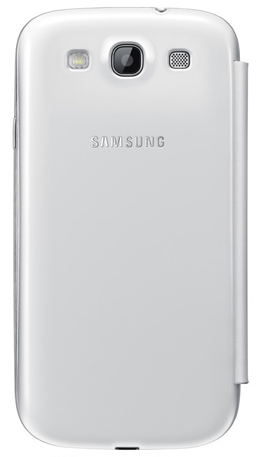 Αυθεντική Samsung Λευκή Flip Cover θήκη για Galaxy S III S3 EFC-1G6FWECSTD
