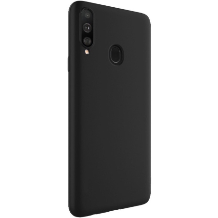 ΘΗΚΗ ΣΙΛΙΚΟΝΗΣ ΠΙΣΩ ΠΛΑΤΗ ΓΙΑ ΤΟ SAMSUNG GALAXY A20s ΜΑΥΡΗ (OEM)