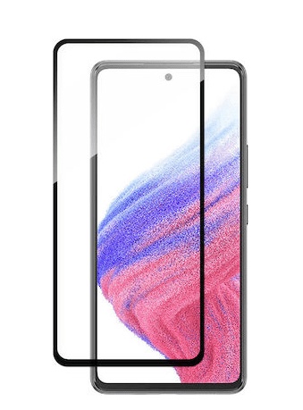Samsung Galaxy A54 5G Full-Cover Tempered Glass Screen Protector (Black) (OEM)