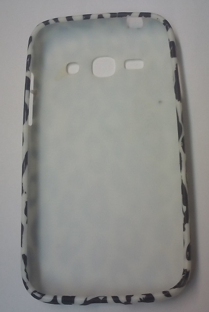 Samsung Galaxy Ace 3 S7270 - Θήκη TPU Gel Λεοπάρ Λευκό/Μαύρο (OEM)