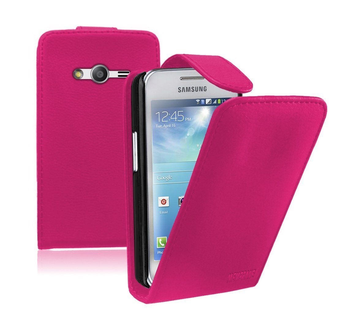 Samsung Galaxy Ace 4 Leather Flip Case Pink (OEM)