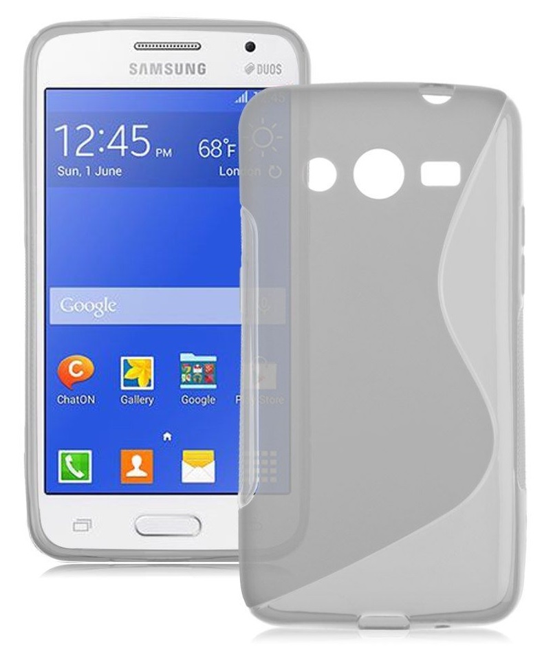 Samsung Galaxy Core 2 G355HN - Θήκη TPU GEL S-Line Γκρί (ΟΕΜ)