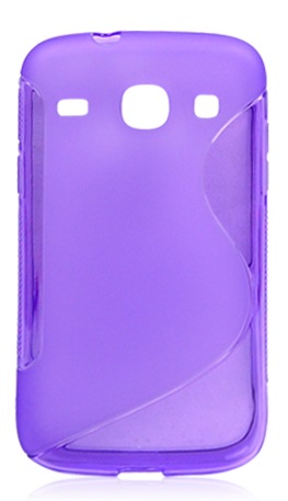 Samsung Galaxy Core i8260 / Core Duos i8262 S Line TPU Gel Case Purple  I8260GCSLT OEM