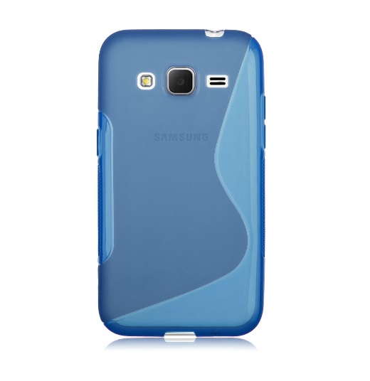 Samsung Galaxy Core Prime TPU Gel S-Line Case (SM-G360F-TPU) (SM-G360F) (Blue) (OEM)