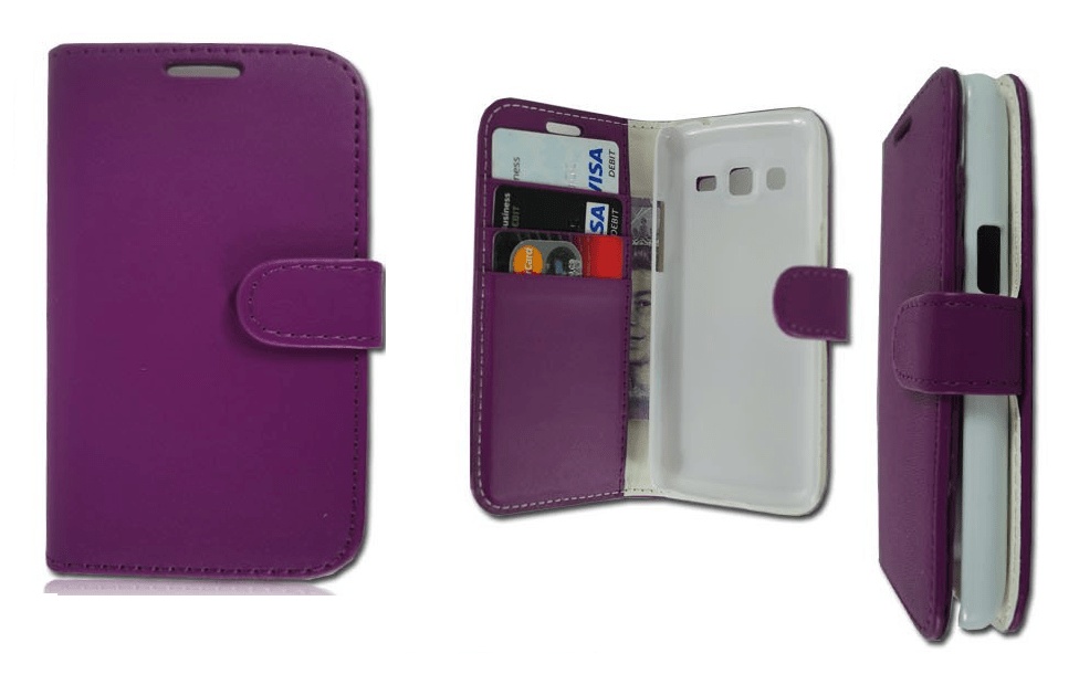 Samsung Galaxy Express 2 G3815 - Δερμάτινη Stand Θήκη Πορτοφόλι Μώβ (ΟΕΜ)