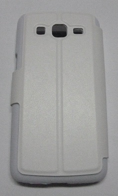 Samsung Galaxy Express 2 G3815 - Leather Stand Case With Window White (OEM)