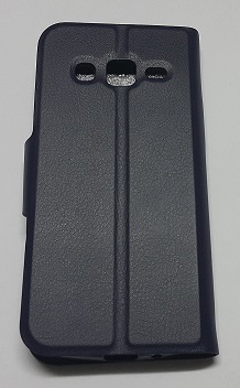 Samsung Galaxy Express 2 G3815 - Leather Stand Case With Window Dark Blue (OEM)