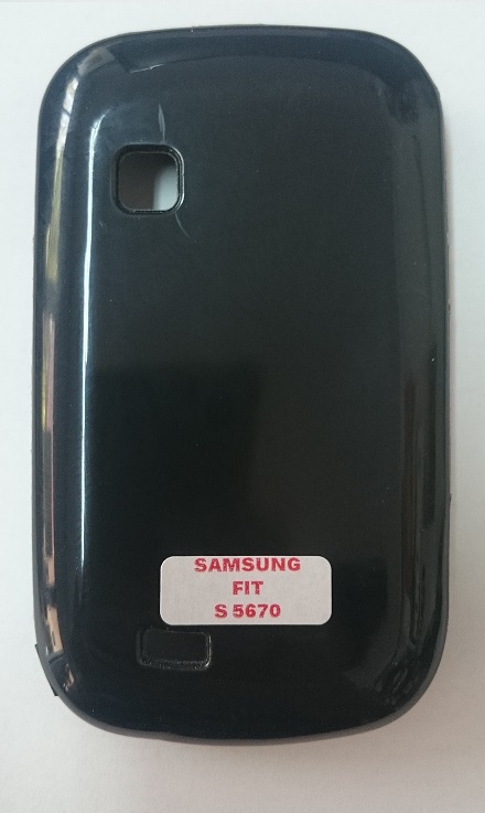 Samsung Galaxy Fit S5670 Glossy Black TPU Silicone Case (OEM)