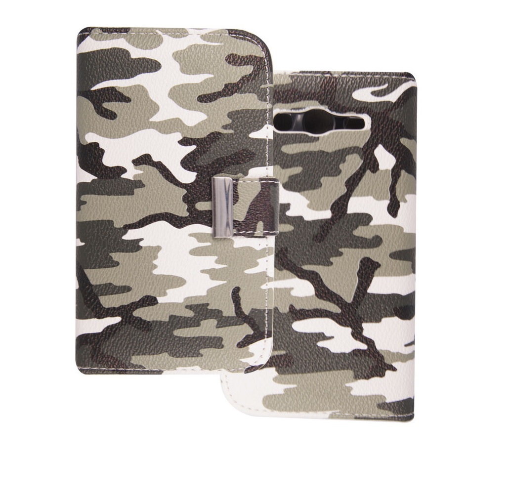 Samsung Galaxy Grand Neo i9060 - Δερμάτινη Θήκη Πορτοφόλι Army Camouflage  (ΟΕΜ)