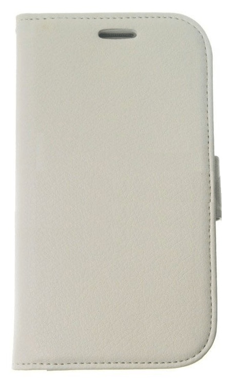 Samsung Galaxy Grand Neo i9060 - Leather Wallet Case With Stand White (OEM)