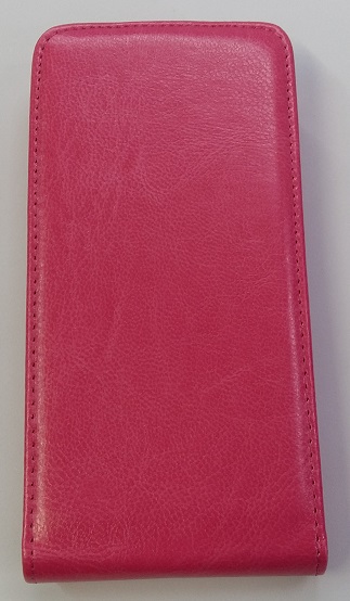 Samsung Galaxy Grand Prime SM-G530F - Leather Flip Case With Back Cover Silicone Magenta (OEM)