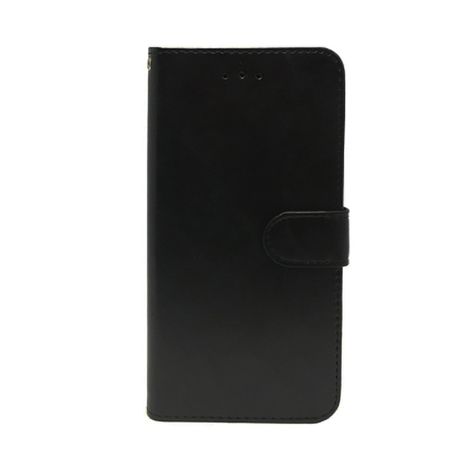 Samsung Galaxy J1  - Leather Wallet Case White Plastic Back Cover White (OEM)