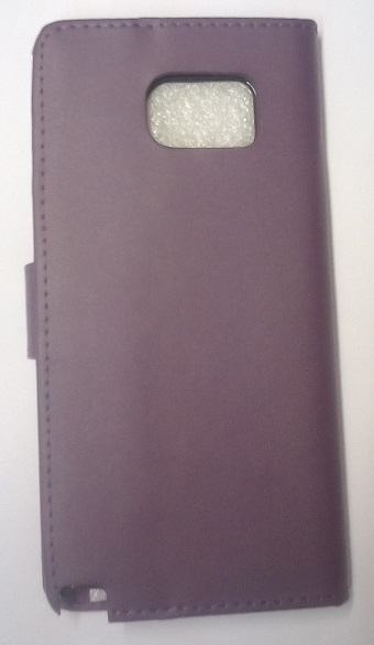 samsung Galaxy Note 5 - Leather Stand Wallet case Purple (OEM)