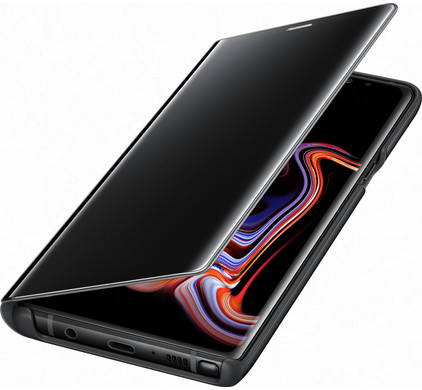 Case for Samsung Galaxy Note 9 Clear Book Cover DARK GREY  (OEM)