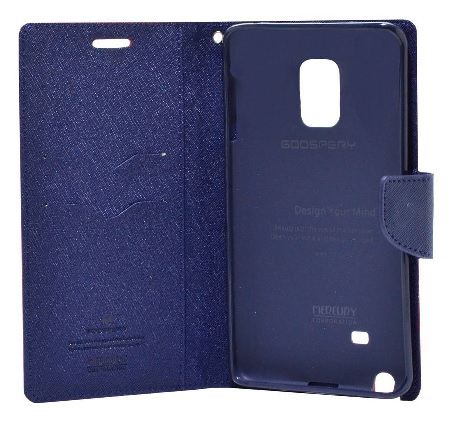 Samsung Galaxy Note Edge N915F - Θήκη Book Goospery Fancy Diary Κόκκινη - Σκούρο Μπλέ (Mercury)