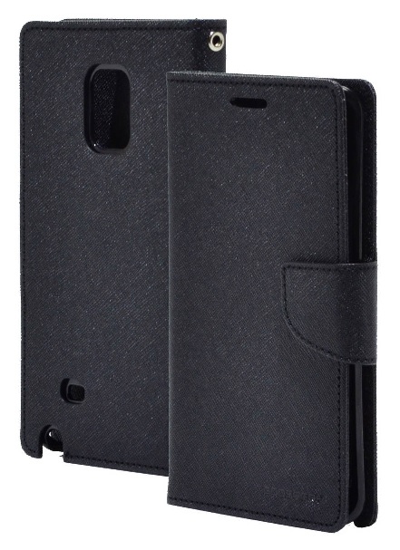 Samsung Galaxy Note Edge N915F - Book Goospery Fancy Diary Case (Black) (Mercury)